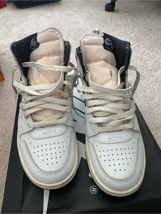 Jordan Other - Jordan Kids White and Cream High-Top Sneakers
